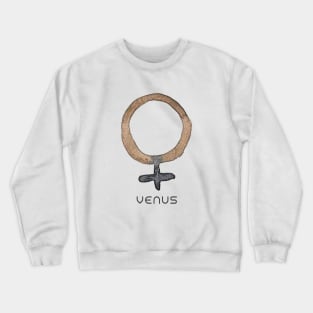 VENUS - WATERCOLOR SOLAR SYSTEM SYMBOL Crewneck Sweatshirt